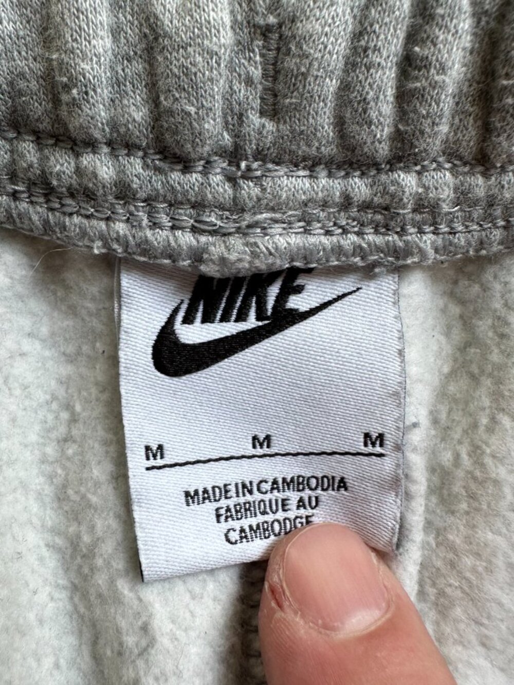 Nike Sweatpants Mens Medium (32x30) Straight Leg Grey Pockets Mid Rise - Picture 5 of 14